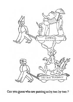 Go to: Eaton's Santa Claus Parade Colouring Book, page 10