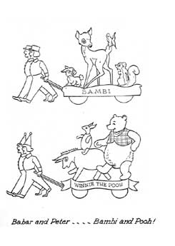 Go to: Eaton's Santa Claus Parade Colouring Book, page 11