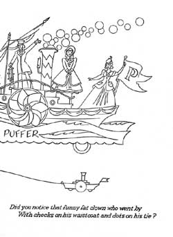 Go to: Eaton's Santa Claus Parade Colouring Book, page 23