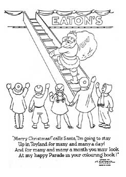 Go to: Eaton's Santa Claus Parade Colouring Book, page 32