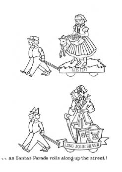 Go to: Eaton's Santa Claus Parade Colouring Book, page 7