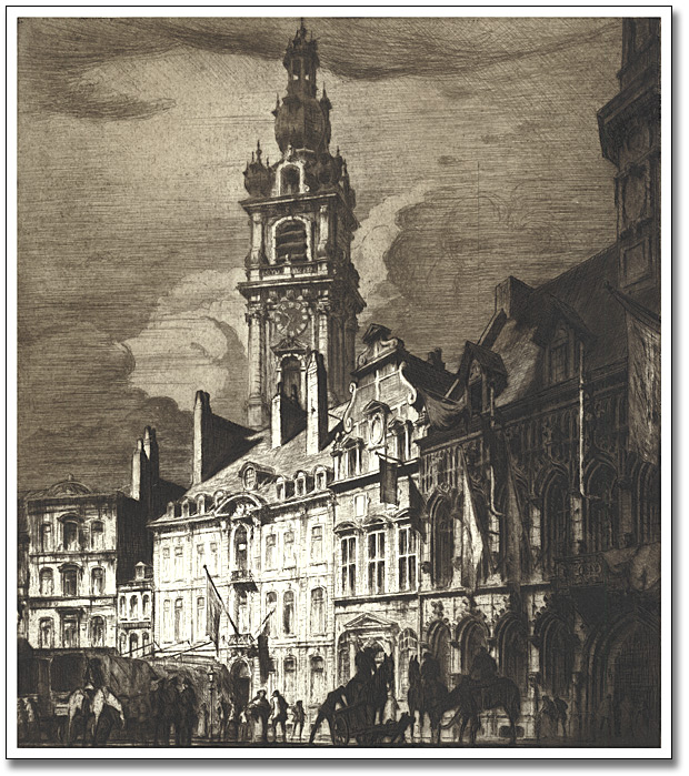 Canadians Entering Le Grand Place, Mons, 1918