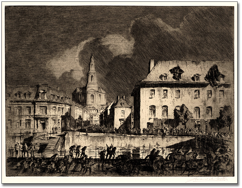 Canadians entering Cambrai