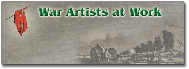 War Artists from the First World War: War Artists at Work - Page Banner