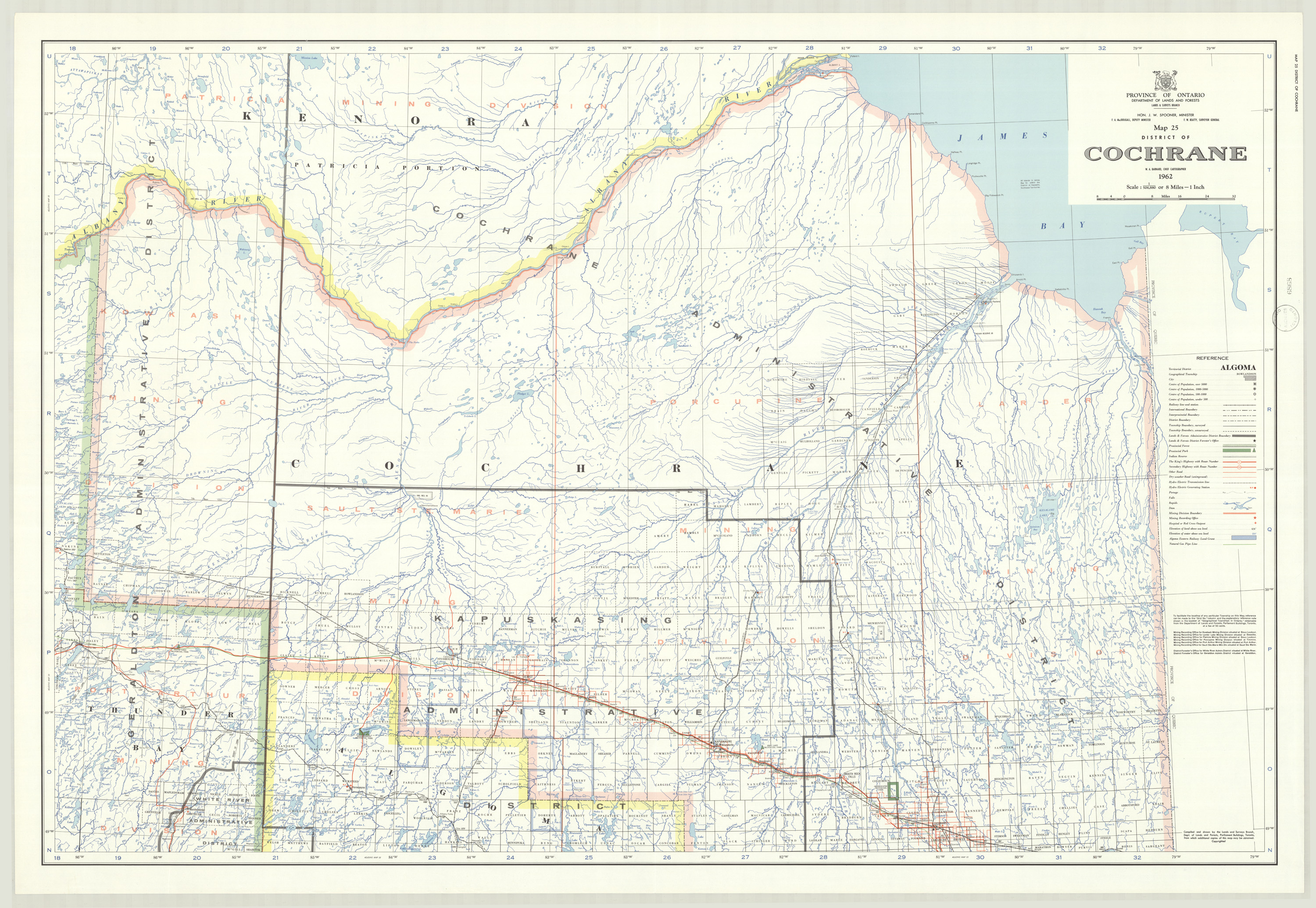 Districts of Rainy River, Kenora, and part of Kenora Patricia Portion