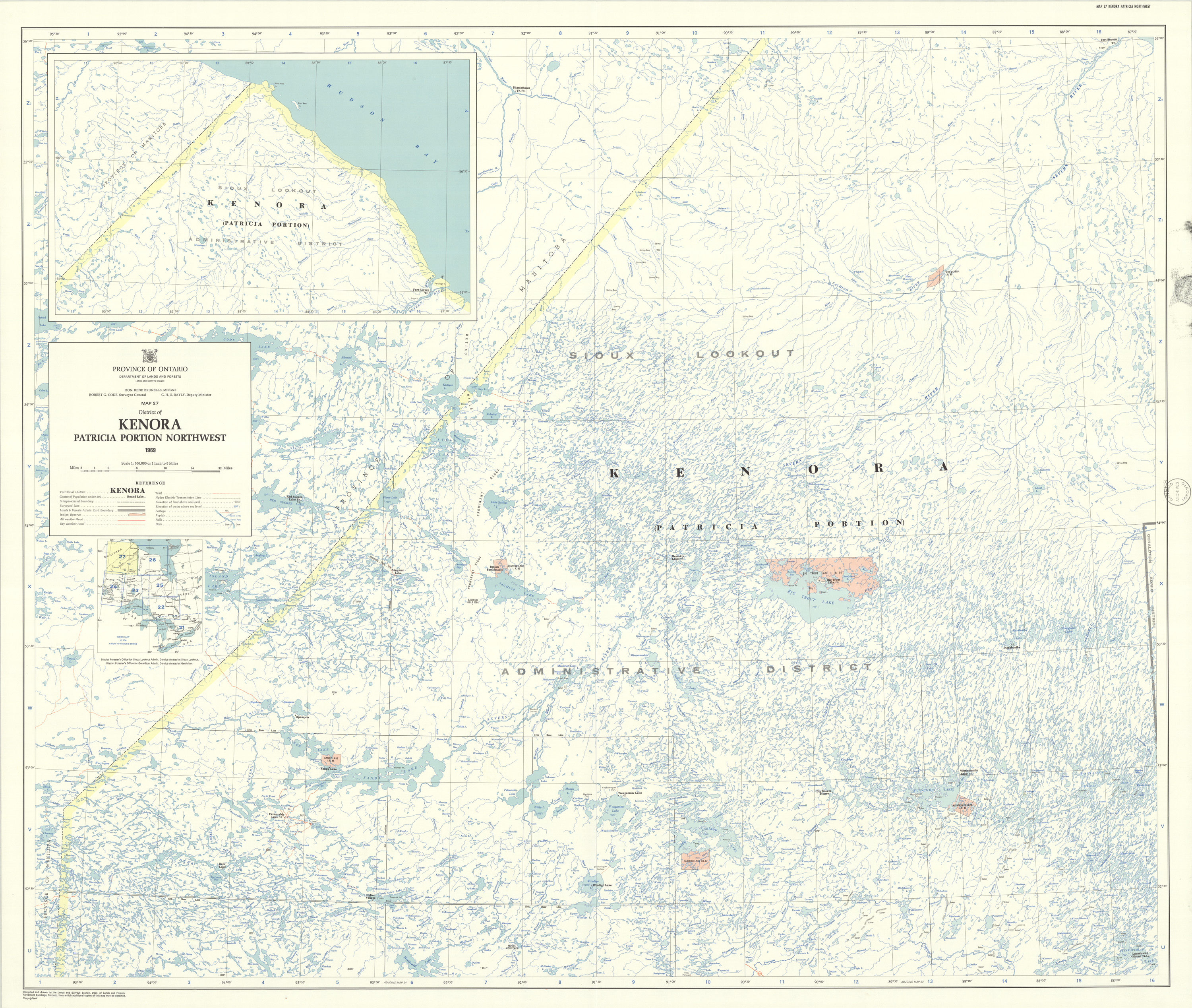 District of Kenora Patricia Portion Northwest