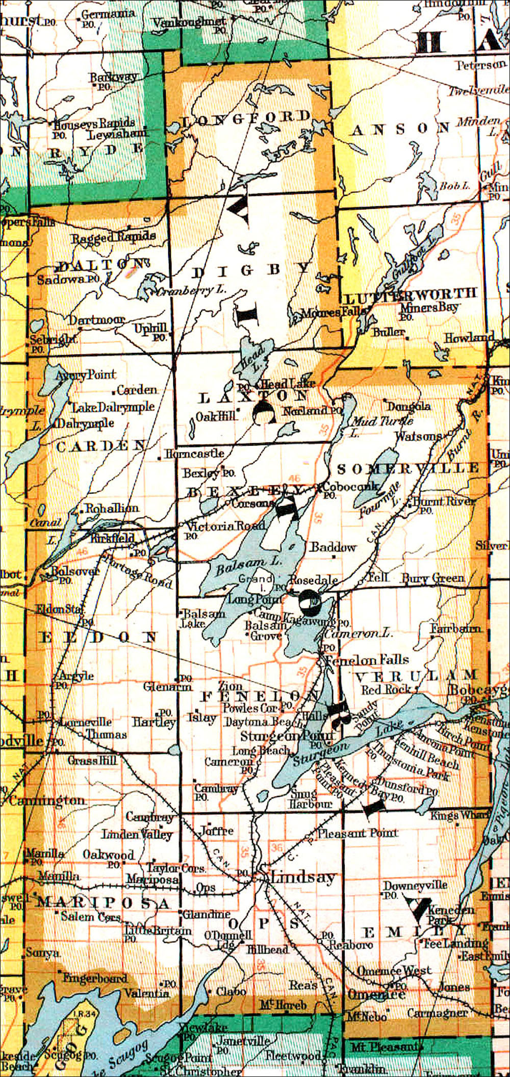 Large scale map of County of Victoria