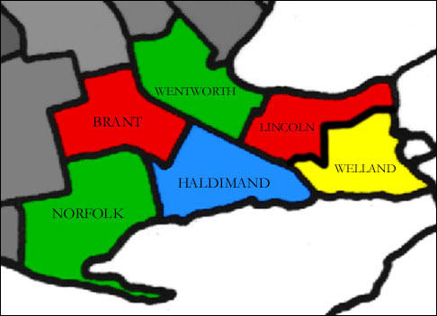 Map of Niagara Penninsula