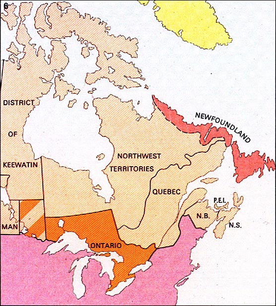 Map of Ontario Boundaries - 1880