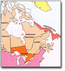  Map of Ontario Boundaries - 1876