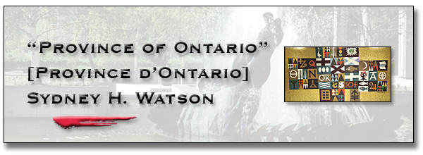 Les arts à Queens Park : l'édifice Macdonald - Province of Ontario [Province d'Ontario] - Alan Sydney H. Watson bannière