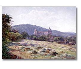 Huile sur toile : The Vale of Tintern, [La vallée de Tintern], 1893