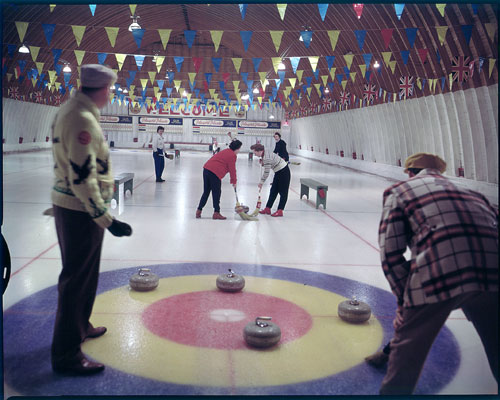 Curling at the Huntsville Curling Club, 1960