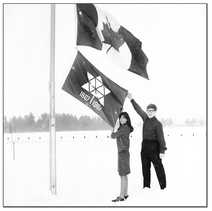 Raising the Centennial Flag, 1967