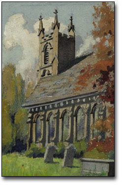 Painting of a church