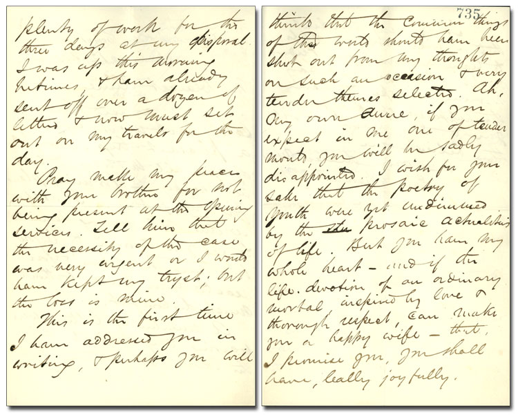 Lettre de George Brown à Anne Nelson (Brown), 12 novembre 1862