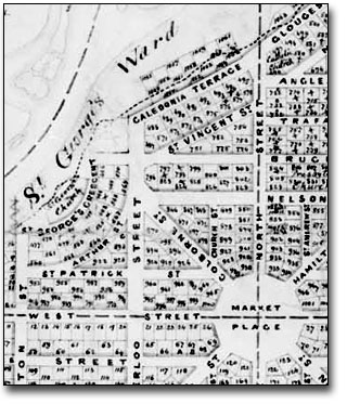 Plan of the Town and Harbour of Goderich, 1853