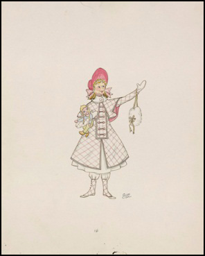 Home for the Holidays conceptual drawing by Eleanor Konkle, 1963