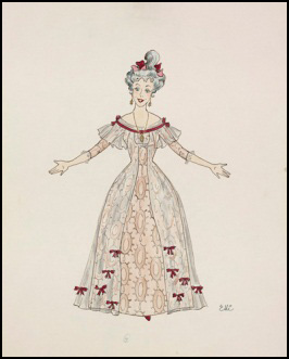Home for the Holidays conceptual drawing by Eleanor Konkle, 1963