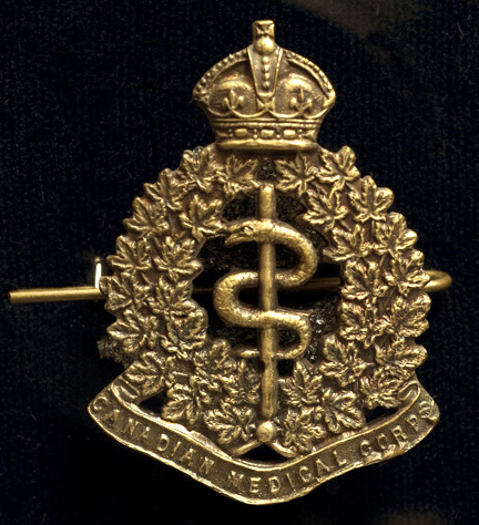 Cap Badge, Canadian Army Medical Corps, Canadian Expeditionary Force (CEF)