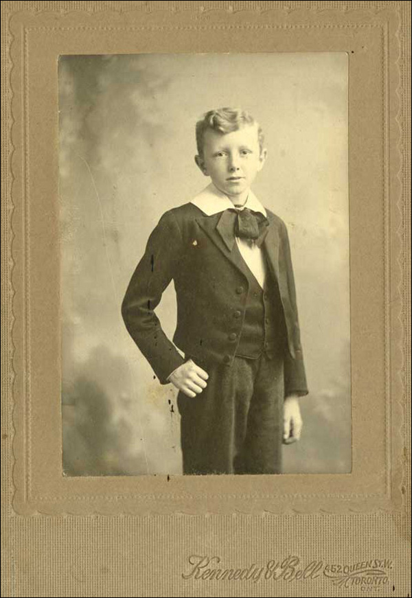 L Bruce Robertson as a child