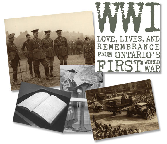 collage of photographs from first world war