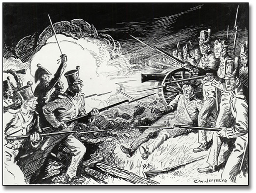 Dessin : The Battle of Lundy's Lane, [vers 1921]