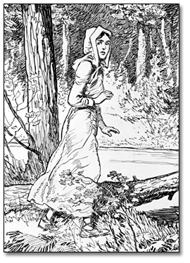 Drawing: Laura Secord on her Journey to Warn the British, [ca. 1921]