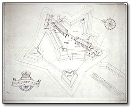 Aerial sketch of Fort Erie as imagined [ca. 1814]