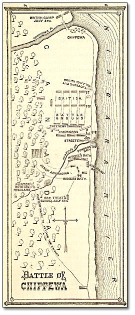 Illustration: Battle of Chippewa, 1869 Illustration: Battle of Chippewa, 1869