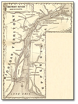 Illustration : Map of Détroit River and Vicinity, 1869 Illustration : Map of Détroit River and Vicinity, 1869