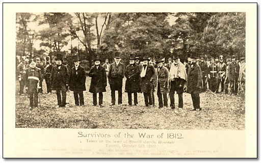 Photo: Survivors of the War of 1812, Toronto, October 23, 1861