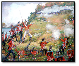 huile sur toile : Death of General Brock, 1960 huile sur toile : Death of General Brock, 1960