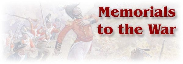 The War of 1812: Memorials to the War - Page Banner