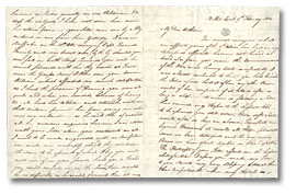 Lettre de William Merritt (12 Mile Creek) à Catherine Prendergast, 9 février 1814 (Pages 1 et 4)