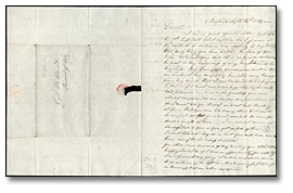 Letter from Catherine Prendergast (Mayville) to William Merritt (Greenbush), September 14, 1814 (Pages 1 and 3) Letter from Catherine Prendergast (Mayville) to William Merritt (Greenbush), September 14, 1814 (Pages 1 and 3)