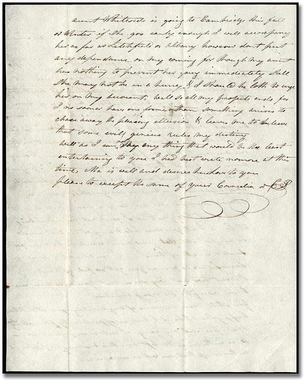 Lettre de Catherine Prendergast (Mayville) à William Merritt (Greenbush), 7 septembre 1814 (Page 2) Lettre de Catherine Prendergast (Mayville) à William Merritt (Greenbush), 7 septembre 1814 (Page 2)