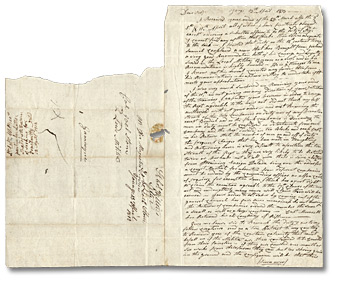 Lettre du lieutenant colonel Benoni Wiltse au colonel Joel Stone, 13 avril 1813 (Pages 1 et 3) Lettre du lieutenant colonel Benoni Wiltse au colonel Joel Stone, 13 avril 1813 (Pages 1 et 3)
