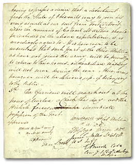 Les conditions de capitulation de Détroit, août 16 1812 (Page 2) Les conditions de capitulation de Détroit, 16 août 1812 (Page 2)