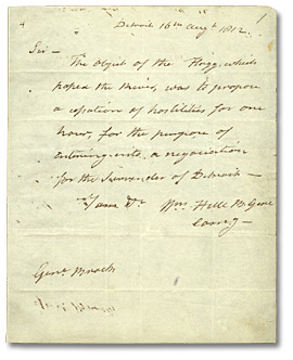 Messages du brigadier général Hull au général Brock, 16 août 1812 (Page 2) Messages du brigadier général Hull au général Brock, 16 août 1812 - 2