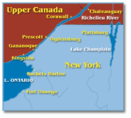 Map of the St. Lawrence area Map of the St. Lawrence area