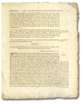 Upper Canada Statutes, Cap VI Upper Canada Statutes, Cap VI
