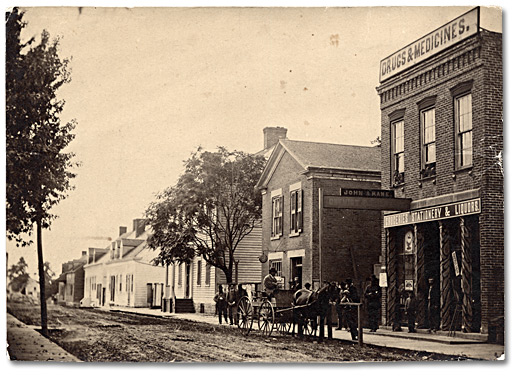 Photographie : Rue Main, Amherstburg, 1865
