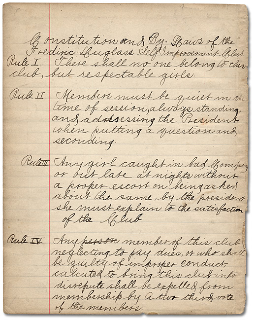 Constitution et procès-verbaux des Buisy Gleanors, 1887
