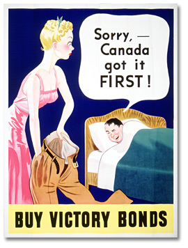 Affiche : Sorry! Canada got it FIRST!