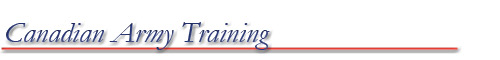 Canadian Army Training - Title Banner Canadian Army Training - Title Banner