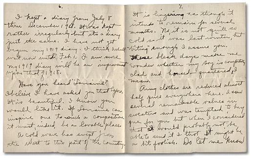 Letter from May Edwards Hill to Daniel G. Hill II, January 5, 1919, Pages 6-7