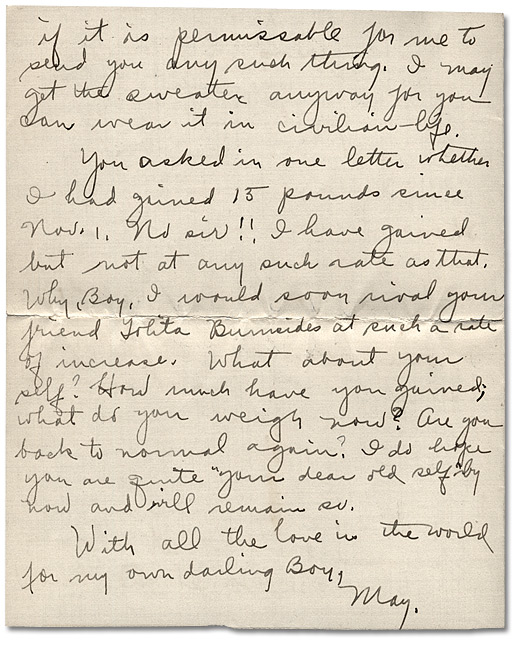 Letter from May Edwards Hill to Daniel G. Hill II, January 5, 1919, Page 8