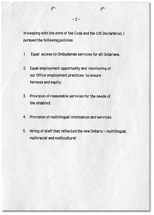 Ombudsman Initiatives, 1984-1989, Page 2