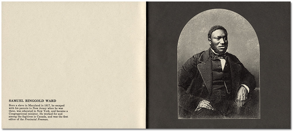"a brief pictorial history of Blacks in Nineteenth Century Ontario", by Daniel G. Hill, published by the Ontario Human Rights Commission